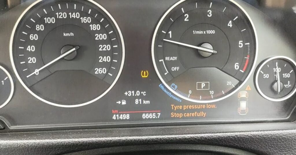 Warning Light of bmw tire pressure sensor